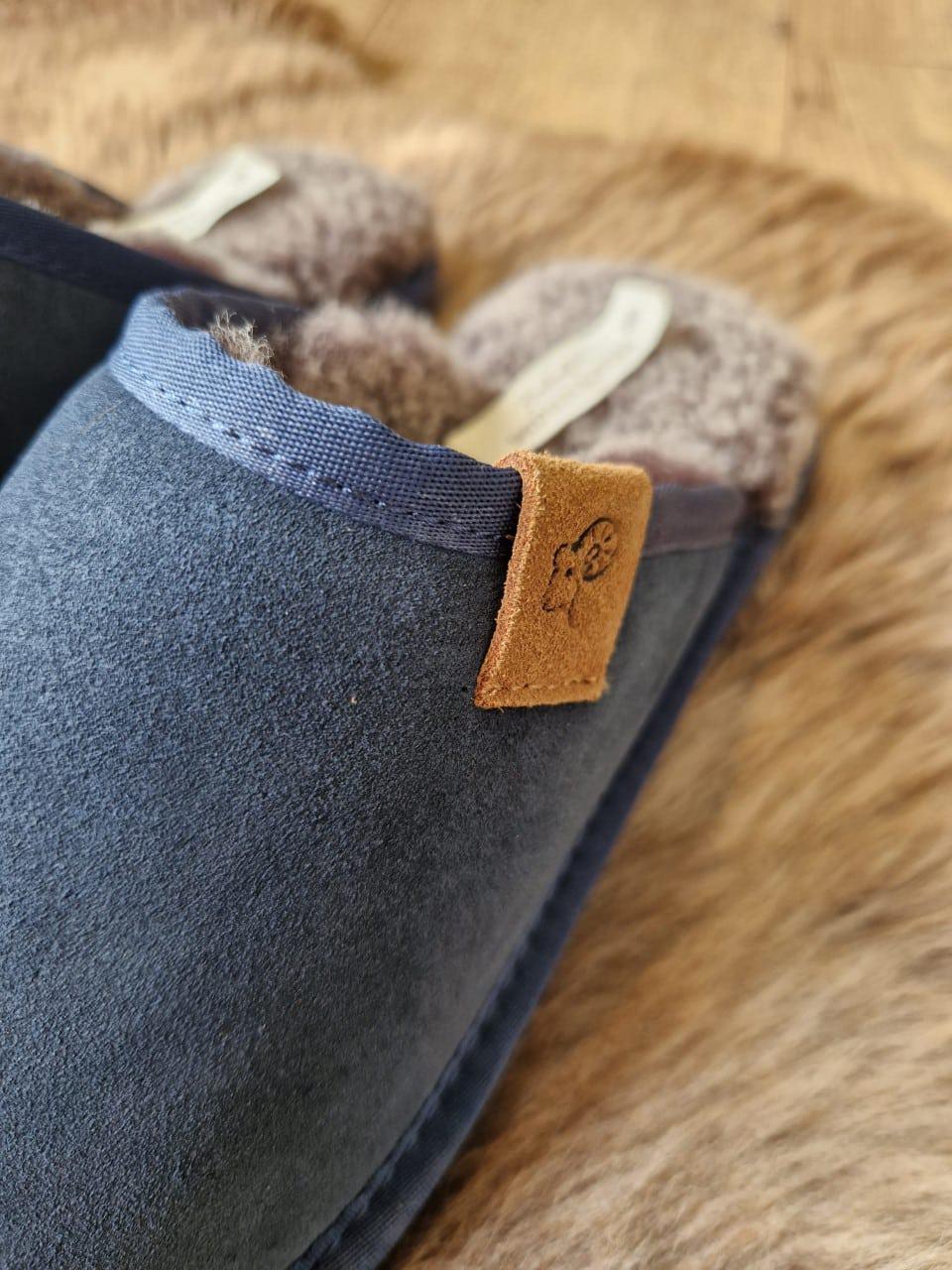 mens sheepskin mules uk