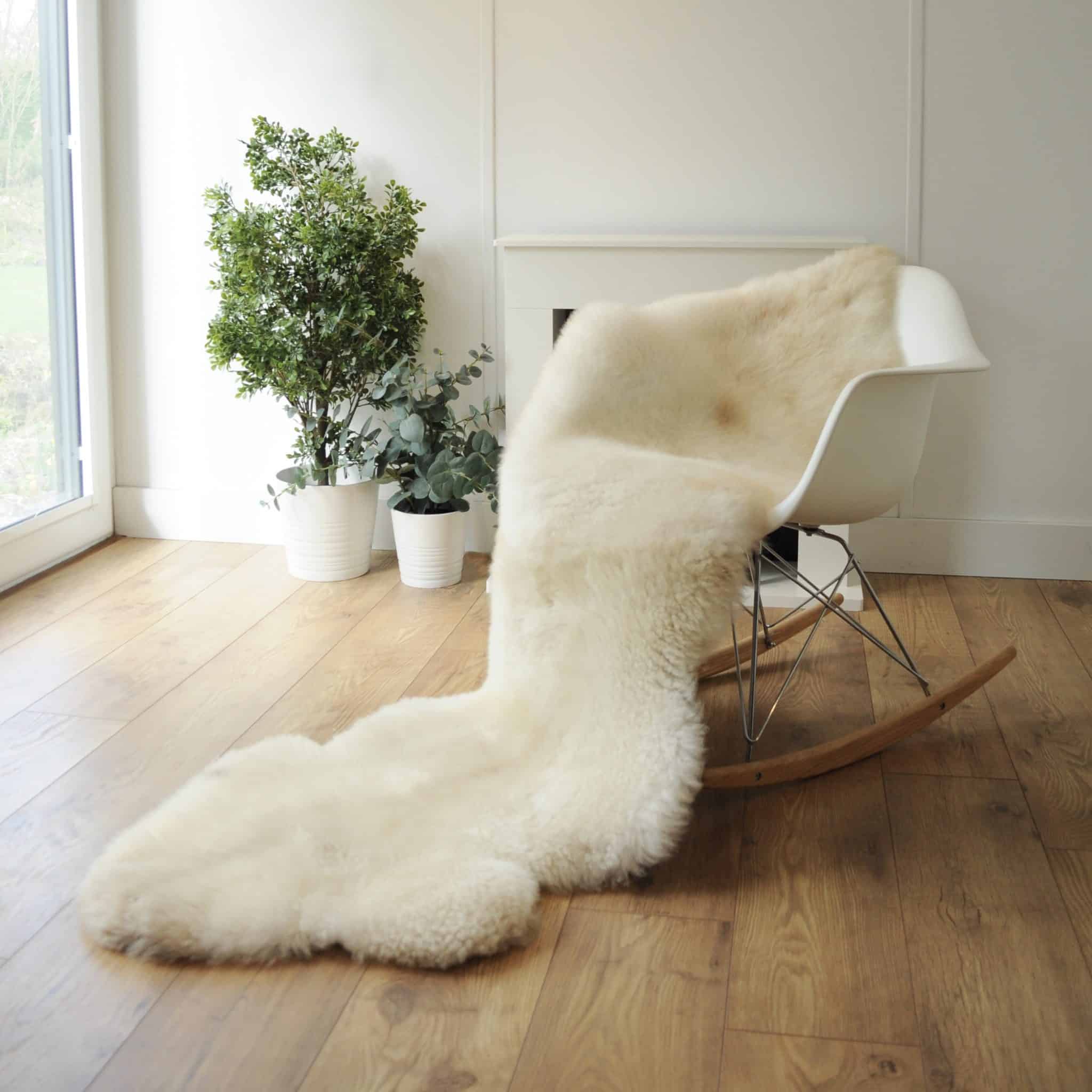 100 Handmade Sheepskin Sheep Footstool Sheepskin.co.uk