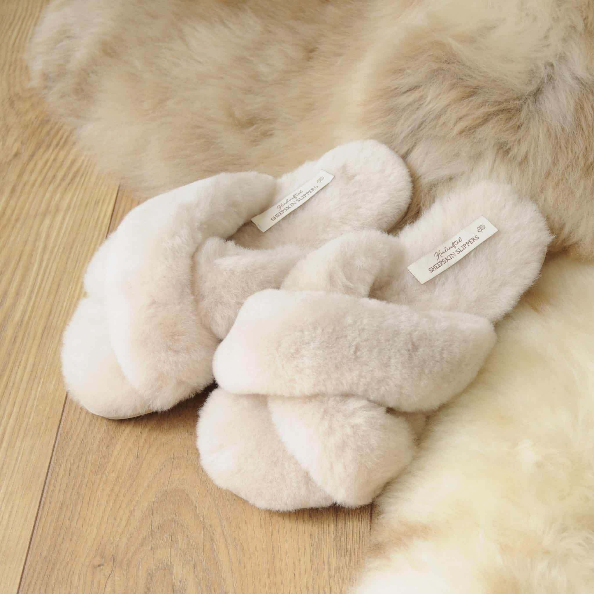 sheepskin sliders womens