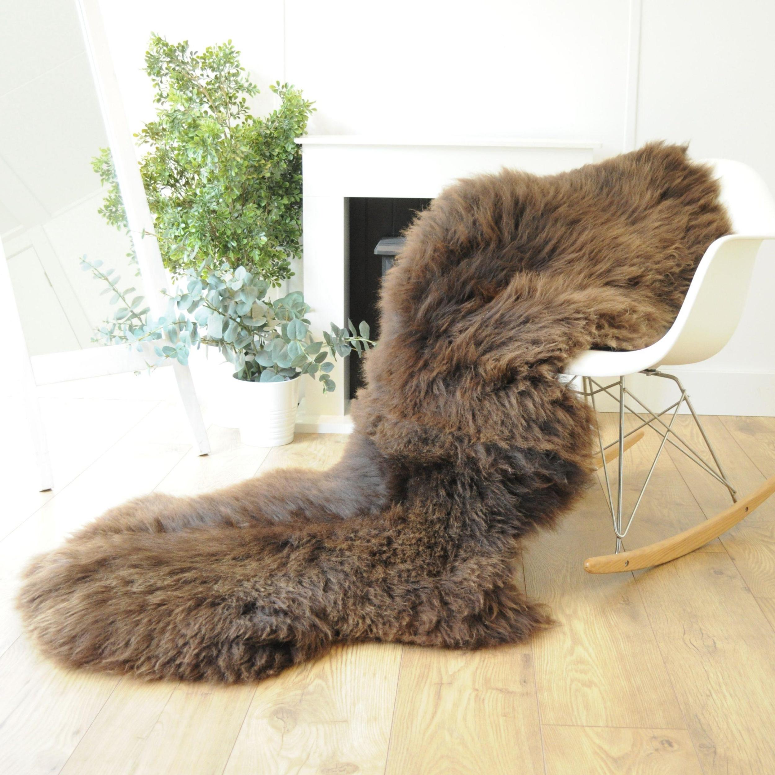 British Organic Double Sheepskin Rug Sheepskin.co.uk British