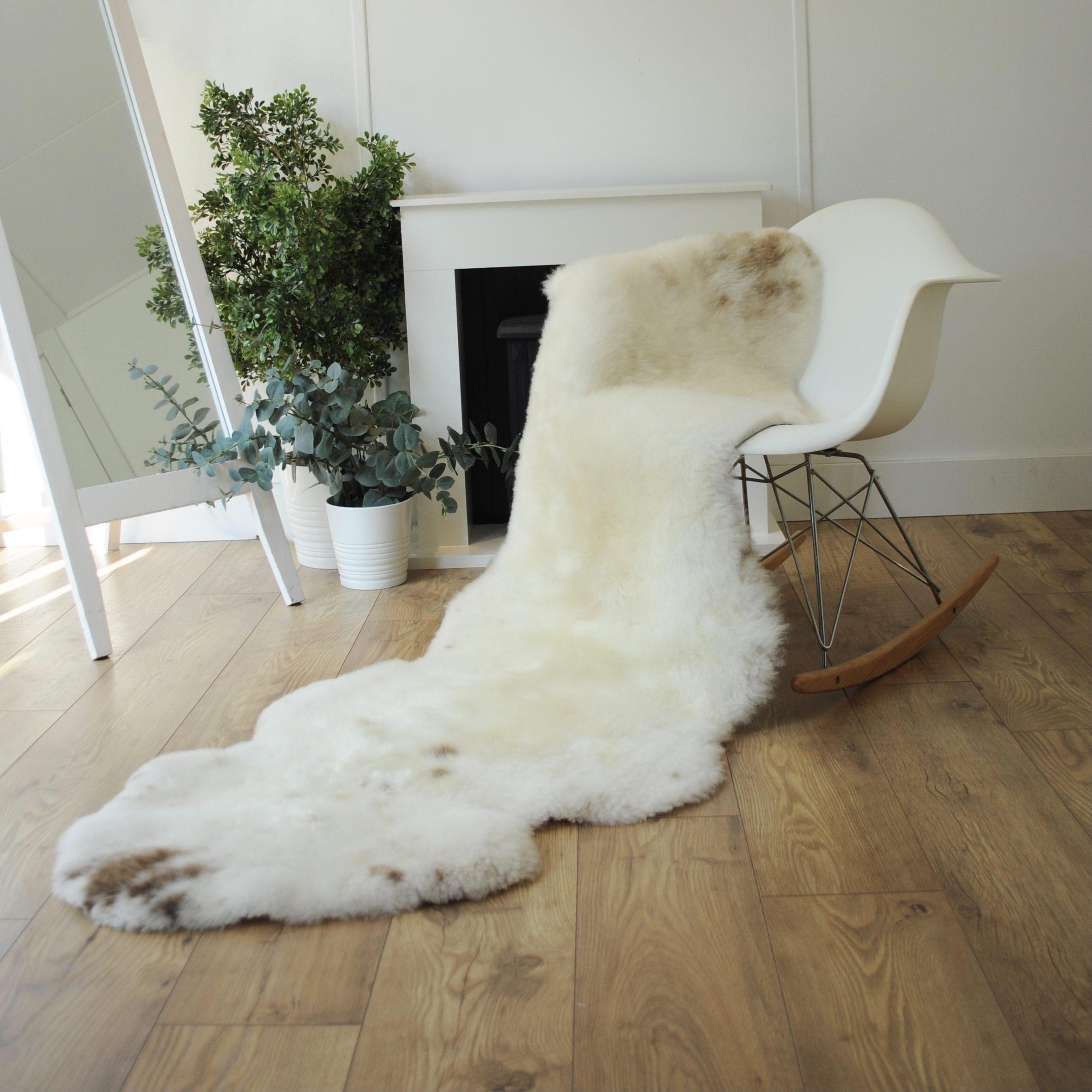 British Organic Double Sheepskin Rug Sheepskin.co.uk British