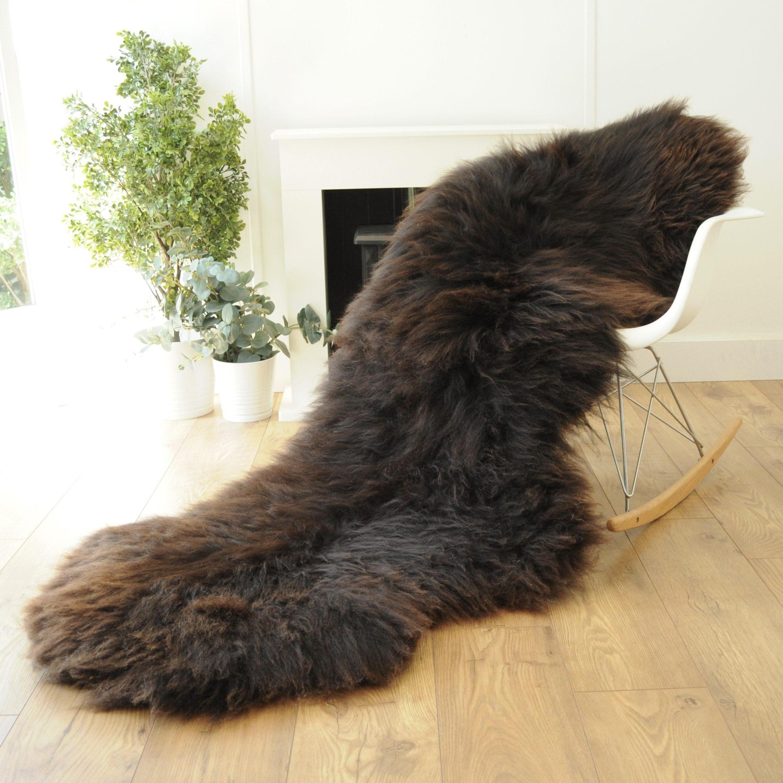 British Organic Double Sheepskin Rug Sheepskin.co.uk British
