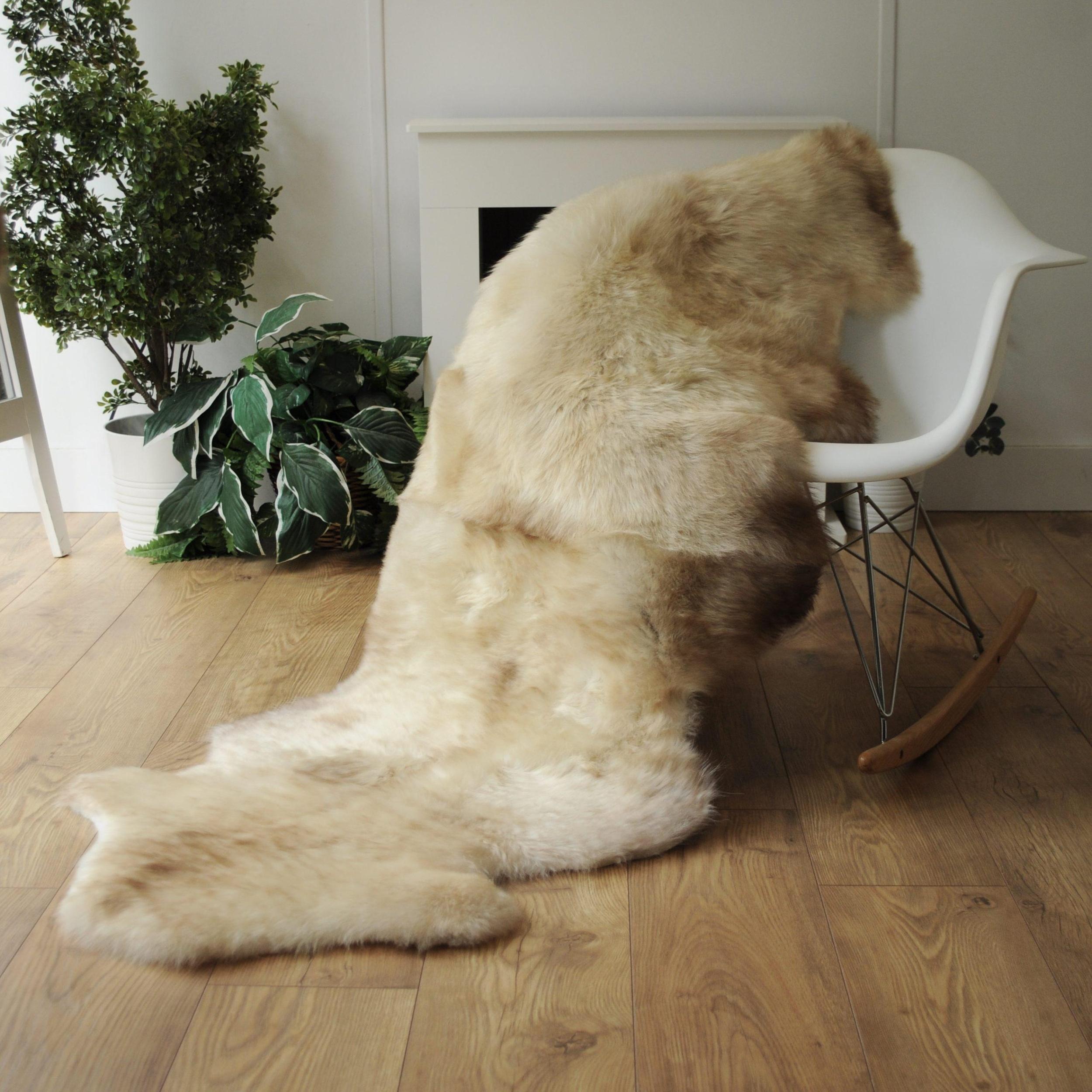 British Organic Double Sheepskin Rug - Sheepskin.co.uk British