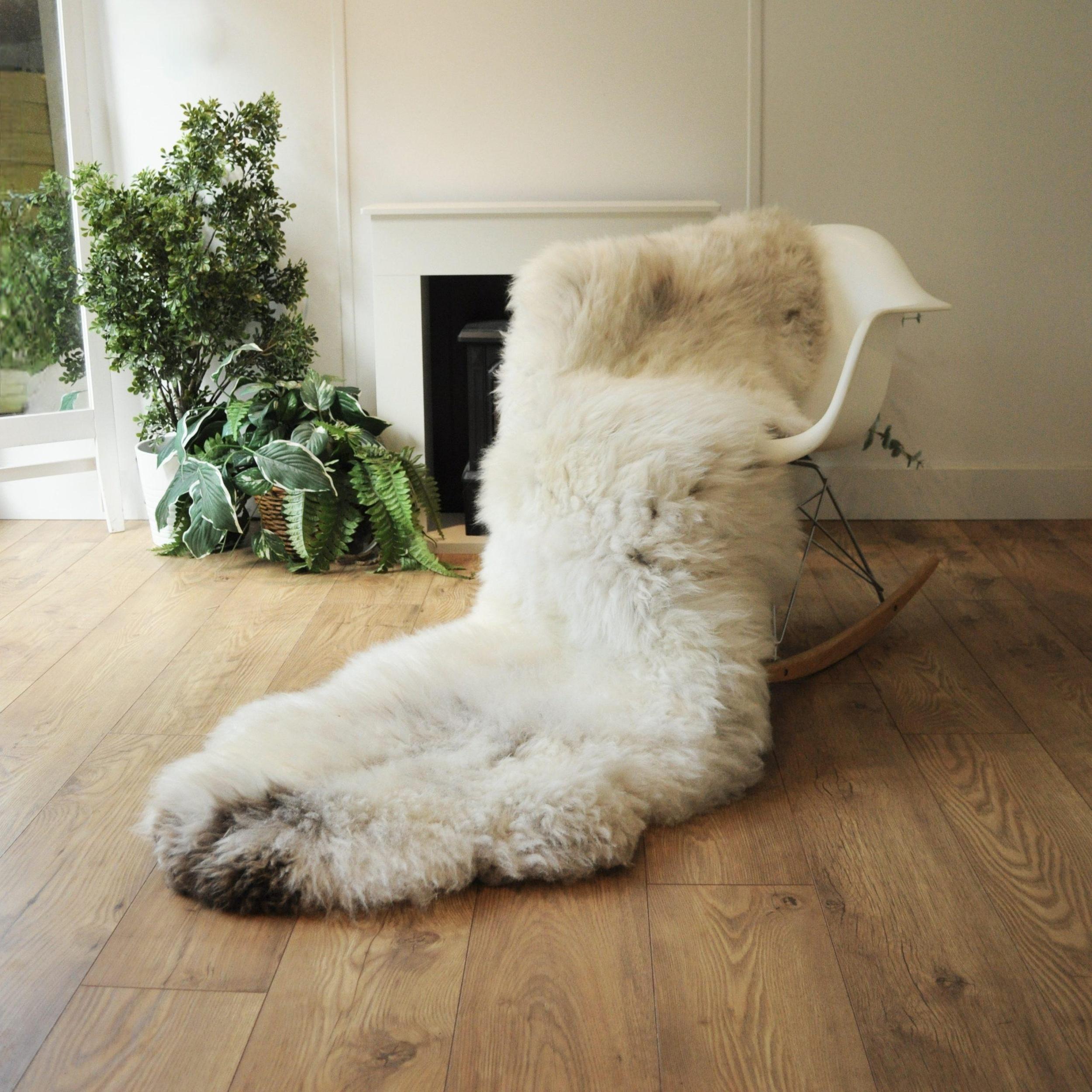 British Organic Double Sheepskin Rug Sheepskin.co.uk British
