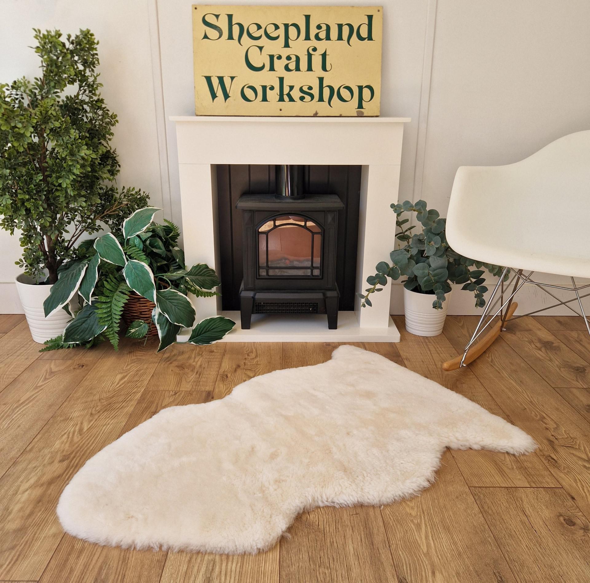 Genuine British Sheepskin Baby Safe Rug for Babies and Infants