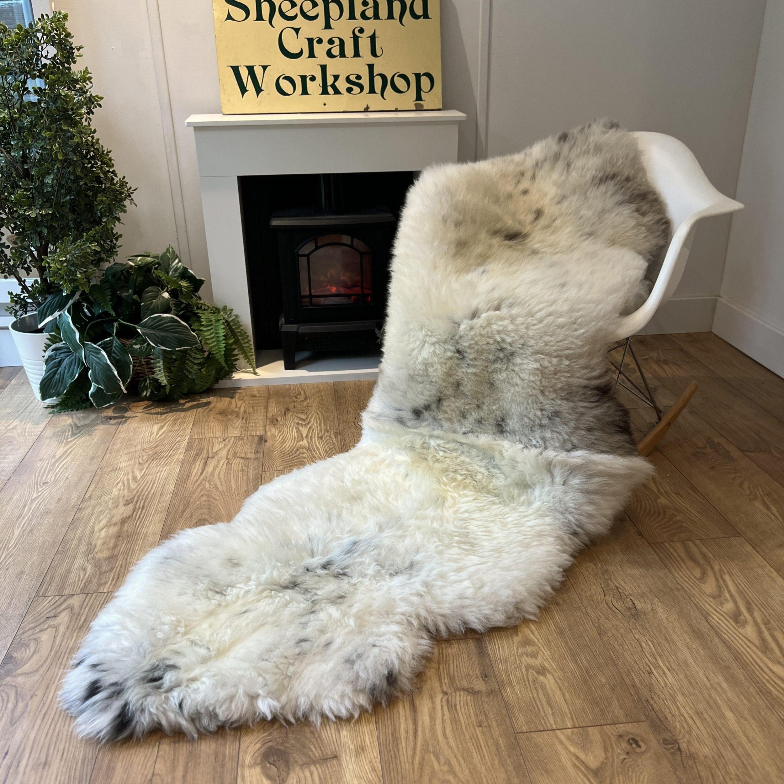 British Organic Double Sheepskin Rug Sheepskin.co.uk British